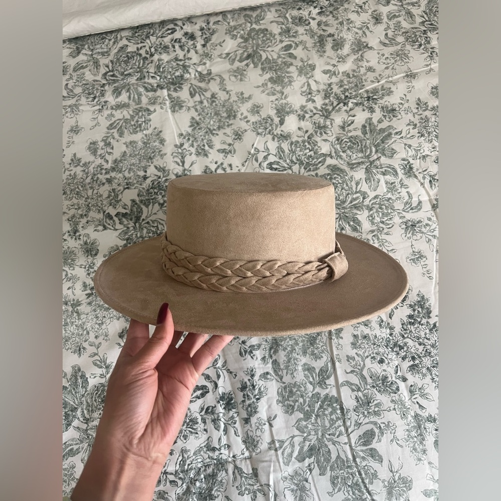 ASN Tan Hat with Braided Band